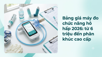Bảng giá máy đo chức năng hô hấp 2026: từ 6 triệu đến phân khúc cao cấp