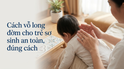 Cách vỗ long đờm cho trẻ sơ sinh an toàn, đúng cách