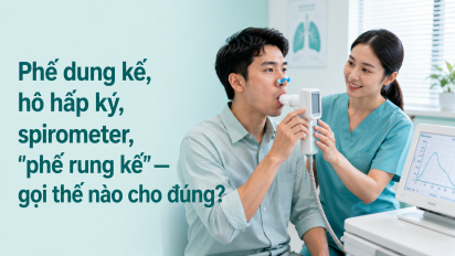 Phế dung kế, hô hấp ký, spirometer, "phế rung kế" — gọi thế nào cho đúng?