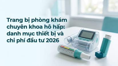 Trang bị phòng khám chuyên khoa hô hấp: danh mục thiết bị và chi phí đầu tư 2026
