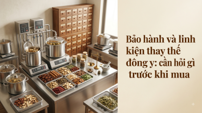 Bảo hành và linh kiện thay thế máy đông y: cần hỏi gì trước khi mua