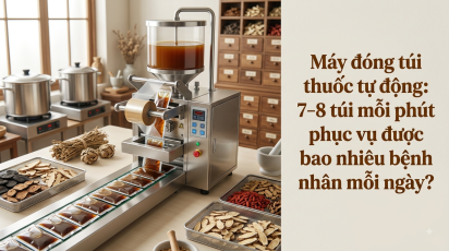 Máy đóng túi thuốc tự động: 7–8 túi mỗi phút phục vụ được bao nhiêu bệnh nhân mỗi ngày?