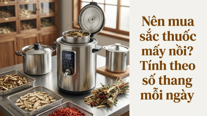 Nên mua máy sắc thuốc mấy nồi? Tính theo số thang mỗi ngày