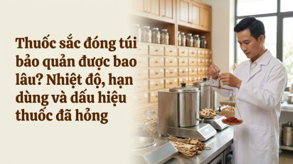 Thuốc sắc đóng túi bảo quản được bao lâu? Nhiệt độ, hạn dùng và dấu hiệu thuốc đã hỏng