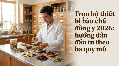 Trọn bộ thiết bị bào chế đông y 2026: hướng dẫn đầu tư theo ba quy mô