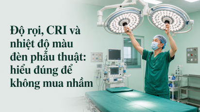 Độ rọi, CRI và nhiệt độ màu đèn phẫu thuật: hiểu đúng để không mua nhầm