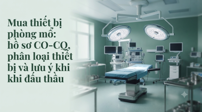 Mua thiết bị phòng mổ: hồ sơ CO-CQ, phân loại thiết bị và lưu ý khi đấu thầu