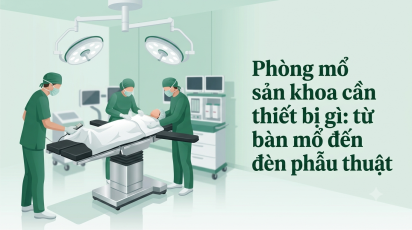 Phòng mổ sản khoa cần thiết bị gì: từ bàn mổ đến đèn phẫu thuật