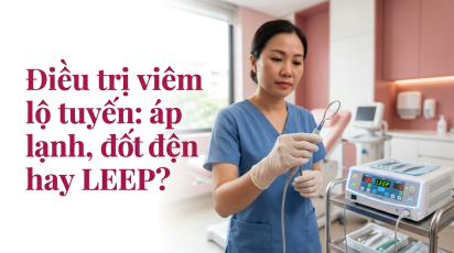 Điều trị viêm lộ tuyến: áp lạnh, đốt điện hay LEEP?
