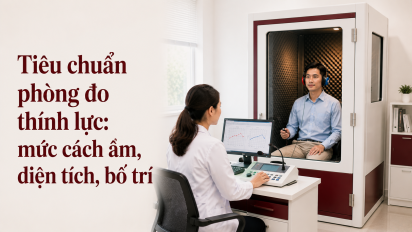 Tiêu chuẩn phòng đo thính lực: mức cách âm, diện tích, bố trí