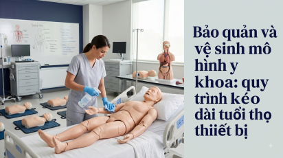 Bảo quản và vệ sinh mô hình y khoa: quy trình kéo dài tuổi thọ thiết bị