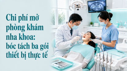 Chi phí mở phòng khám nha khoa: bóc tách ba gói thiết bị thực tế