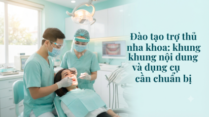 Đào tạo trợ thủ nha khoa: khung nội dung và dụng cụ cần chuẩn bị