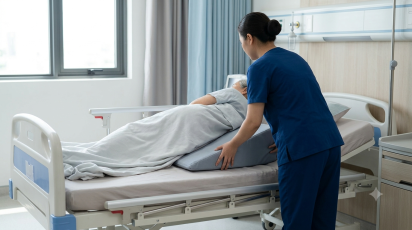 Chống loét tì đè cho người bệnh nằm lâu: xoay trở, tư thế và mặt nằm