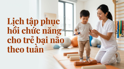 Lịch tập phục hồi chức năng cho trẻ bại não theo tuần