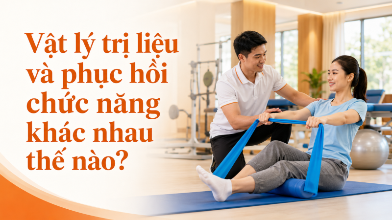 Vật lý trị liệu và phục hồi chức năng khác nhau thế nào?