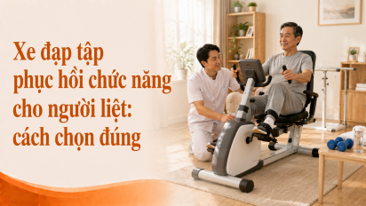 Xe đạp tập phục hồi chức năng cho người liệt: cách chọn đúng