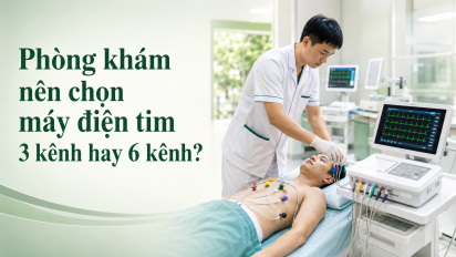 Phòng khám nên chọn máy điện tim 3 kênh hay 6 kênh?