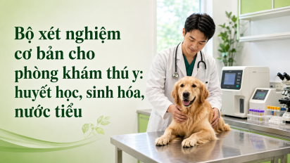 Bộ xét nghiệm cơ bản cho phòng khám thú y: huyết học, sinh hóa, nước tiểu