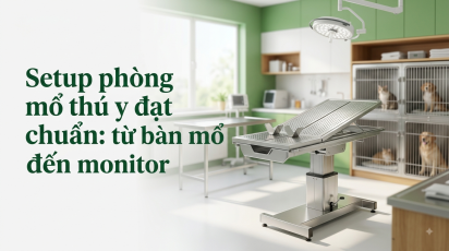 Setup phòng mổ thú y đạt chuẩn: từ bàn mổ đến monitor