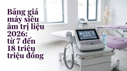 Bảng giá máy siêu âm trị liệu 2026: từ 7 đến 18 triệu đồng