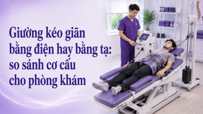 Giường kéo giãn bằng điện hay bằng tạ: so sánh cơ cấu cho phòng khám