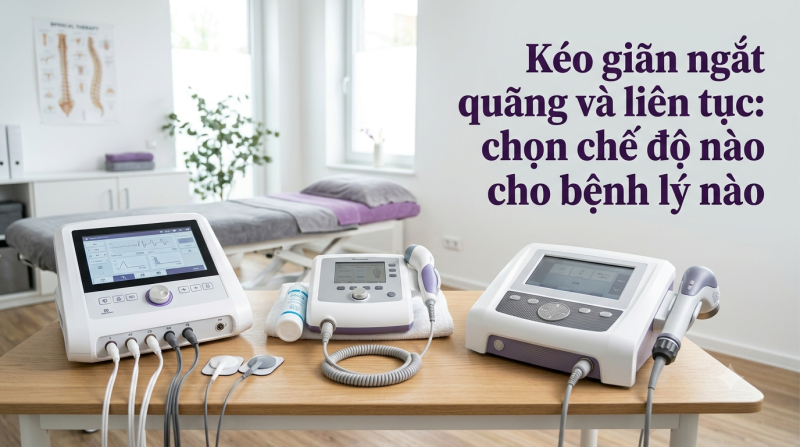 Kéo giãn ngắt quãng và liên tục: chọn chế độ nào cho bệnh lý nào