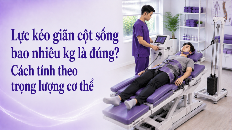 Lực kéo giãn cột sống bao nhiêu kg là đúng? Cách tính theo trọng lượng cơ thể