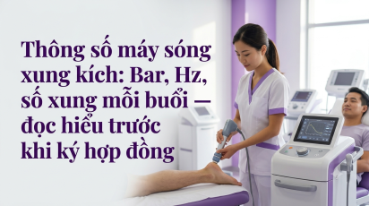 Thông số máy sóng xung kích: Bar, Hz, số xung mỗi buổi — đọc hiểu trước khi ký hợp đồng