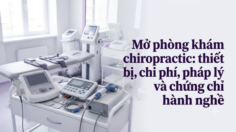 Mở phòng khám chiropractic: thiết bị, chi phí, pháp lý và chứng chỉ hành nghề