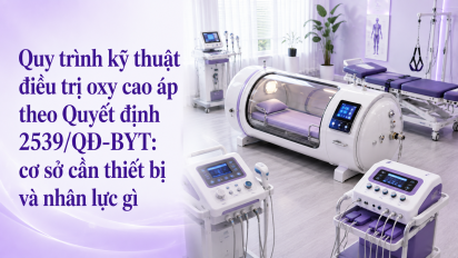 Quy trình kỹ thuật điều trị oxy cao áp theo Quyết định 2539/QĐ-BYT: cơ sở cần thiết bị và nhân lực gì