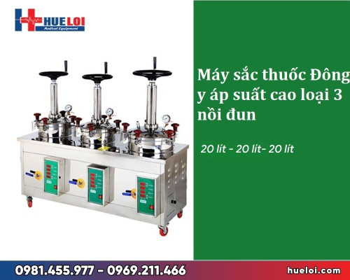 Máy sắc thuốc 3 nồi áp suất cao YJH20/20/20 - 3 nồi 20L