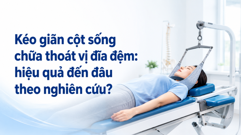 Kéo giãn cột sống chữa thoát vị đĩa đệm: hiệu quả đến đâu theo nghiên cứu?