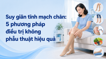 Suy giãn tĩnh mạch chân: 5 phương pháp điều trị không phẫu thuật hiệu quả