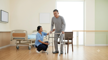 Bài tập đứng cho bệnh nhân tai biến ở giai đoạn 4