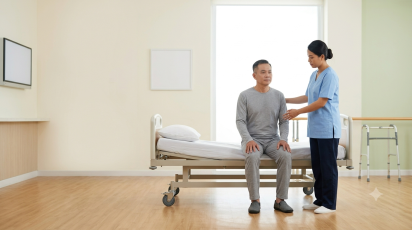 Bài tập ngồi cho bệnh nhân tai biến ở giai đoạn 3