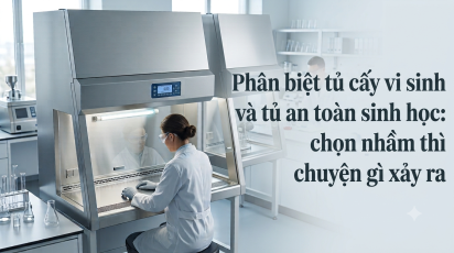 Phân biệt tủ cấy vi sinh và tủ an toàn sinh học: chọn nhầm thì chuyện gì xảy ra