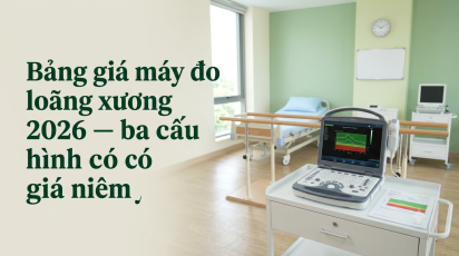 Bảng giá máy đo loãng xương 2026 — ba cấu hình có giá niêm yết