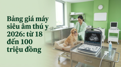 Bảng giá máy siêu âm thú y 2026: từ 18 đến 100 triệu đồng