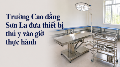 Trường Cao đẳng Sơn La đưa thiết bị thú y vào giờ thực hành