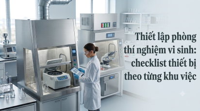Thiết lập phòng thí nghiệm vi sinh: checklist thiết bị theo từng khu việc