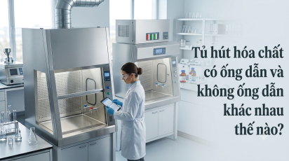 Tủ hút hóa chất có ống dẫn và không ống dẫn khác nhau thế nào?