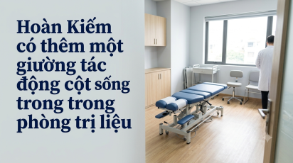 Hoàn Kiếm có thêm một giường tác động cột sống trong phòng trị liệu