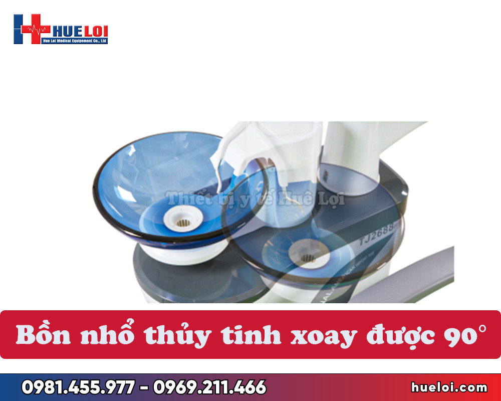 ghế nha khoa cao cấp TJ 2688E5 - bồn nhổ thủy tinh 