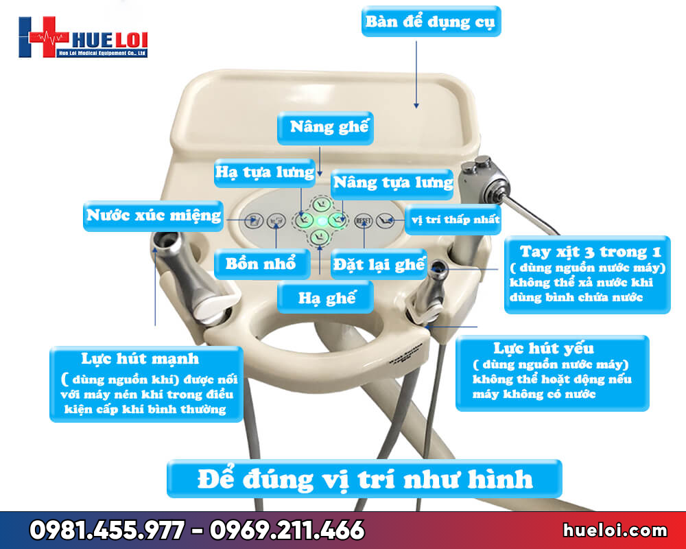 ghế nha khoa TJ 2688E5 - bảng điều khiển 