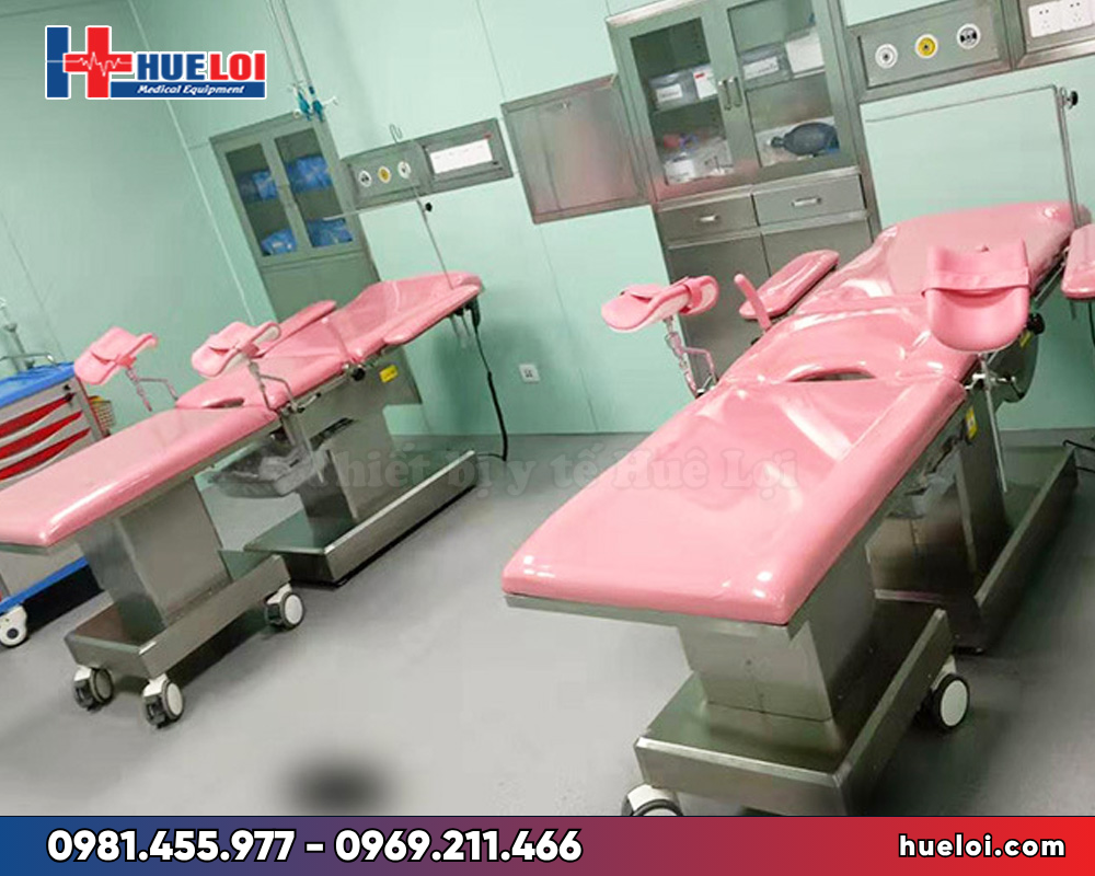 bàn đẻ điện đa năng - lắp đặt thực tế tại phòng sinh