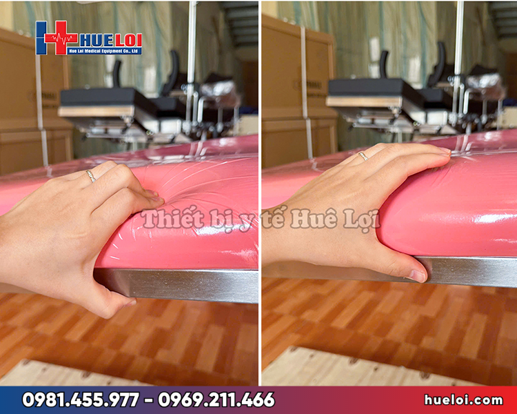 bàn sản khoa bằng điện PJ-FJ1 - đệm foam bọc da PU