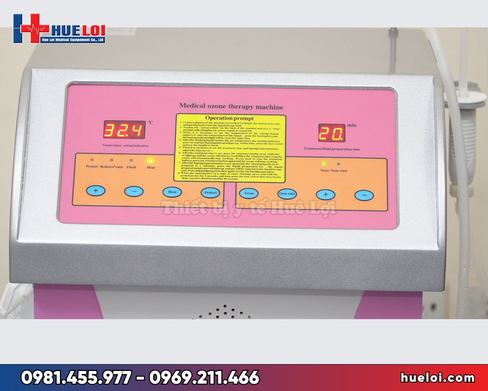 máy ozone điều trị phụ khoa DT-9C - bảng điều khiển