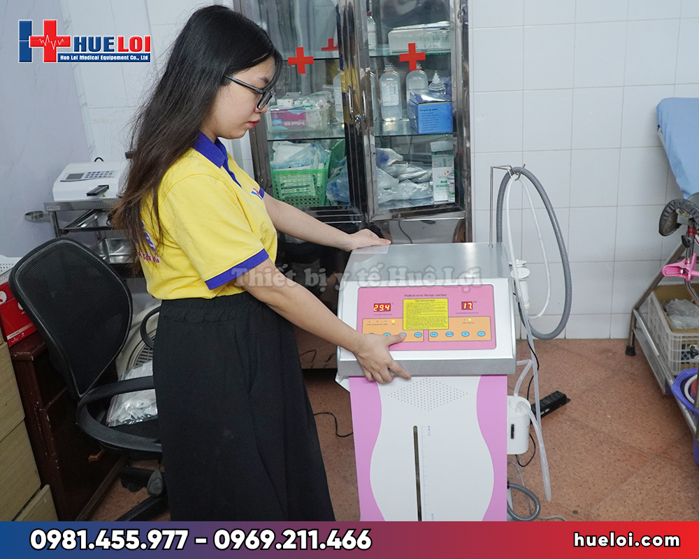 máy ozone điều trị phụ khoa DT-9C - lắp đặt tại phòng thủ thuật