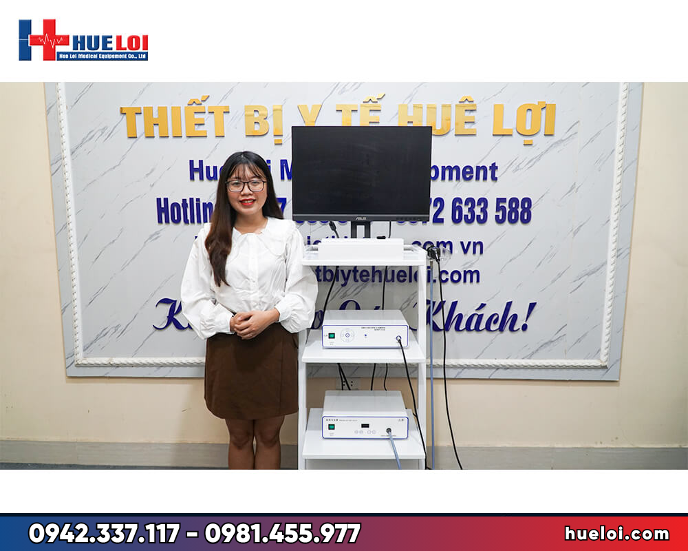 Máy nội soi tai mũi họng SD TJ-168A - trọn bộ camera, nguồn sáng LED 60W và màn hình 24 inch IPS